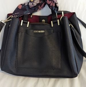 Faux Leather Steve Madden Purse with Removable Interior Bag